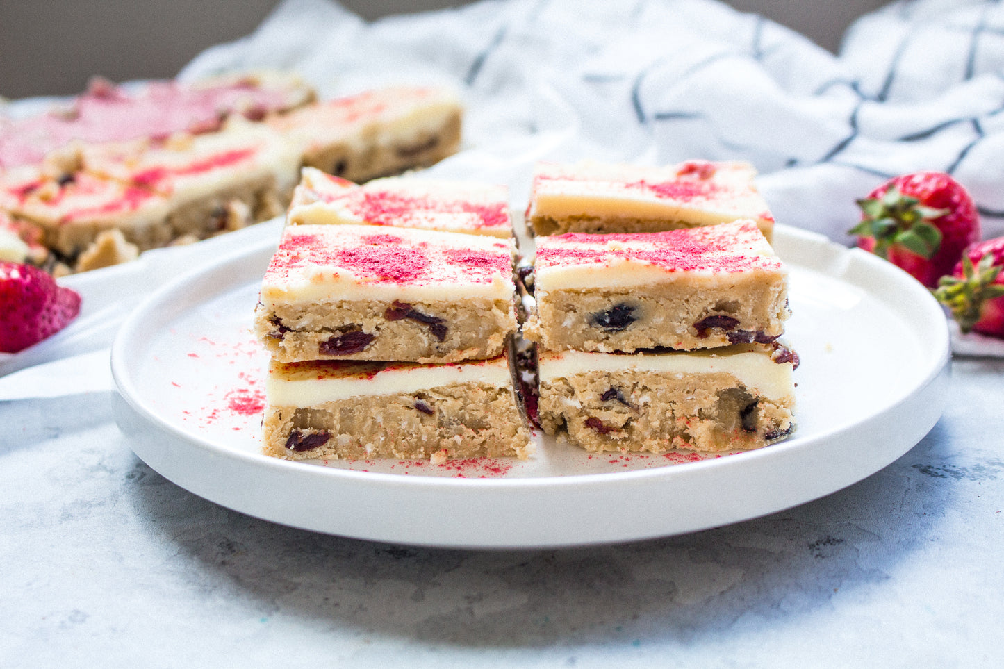 Christmas white chocolate fudge