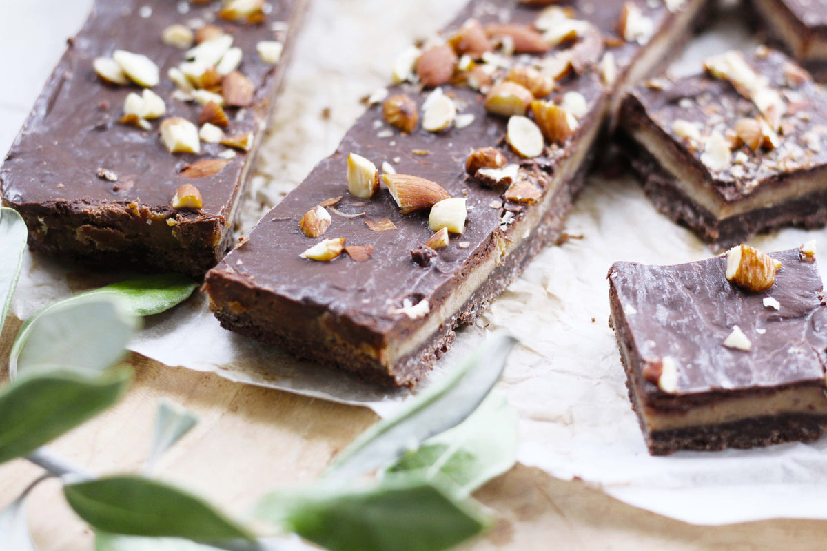 Baked Caramel Slice | The Wholesome Co