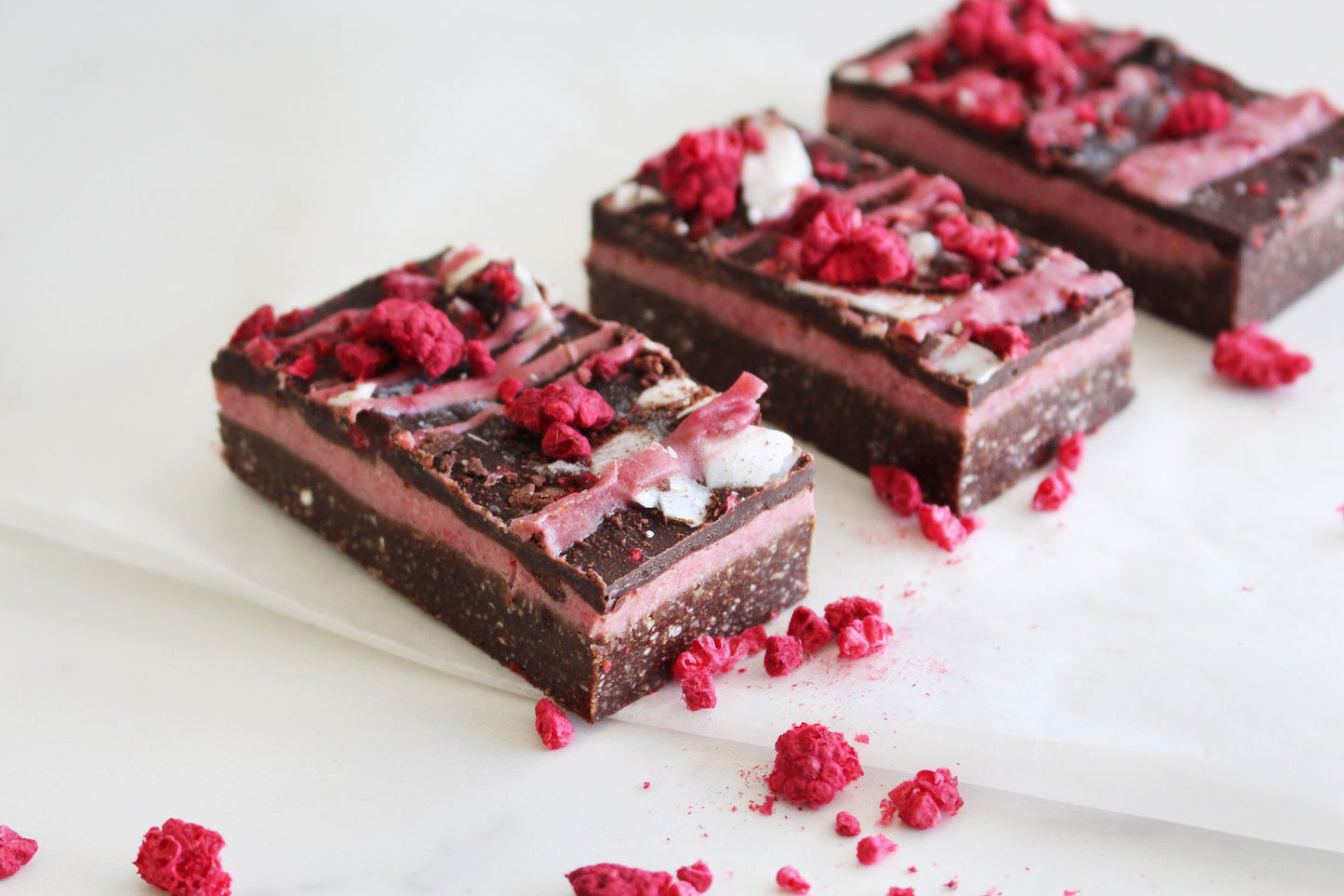 Raw Raspberry Brownie